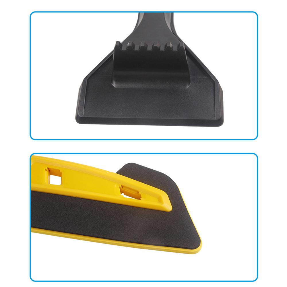 1pc-car Snow Removal Shovel Tool-yellow 7475 Vehicle Snow Removal Shovel  Tool Snow Brush Defrost De-ice Shovel Multifunctional Snow Scraper Car  Three-in-one Car Snow Shovel